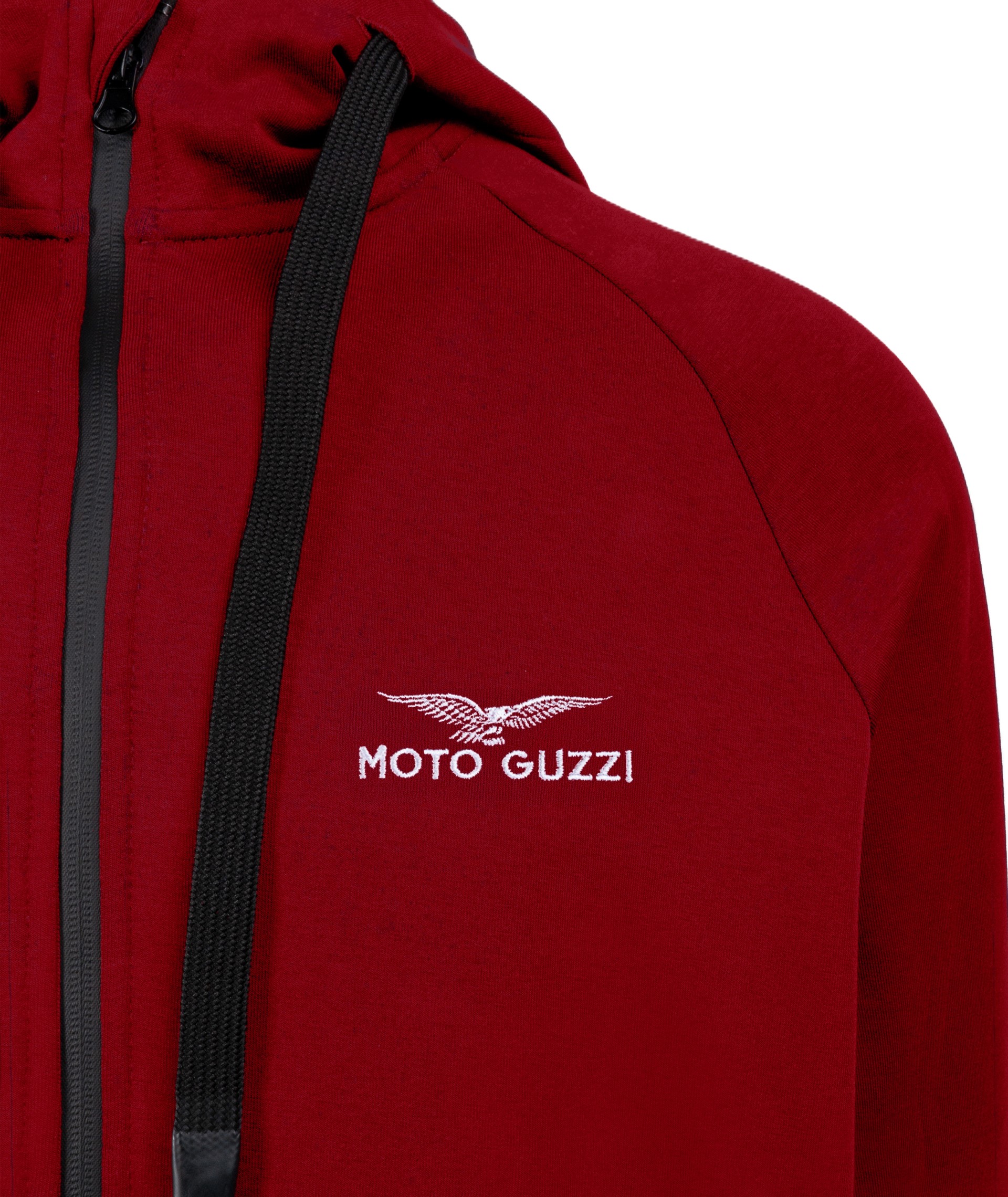 Unisex ‘Moto Guzzi Essential’ hooded jumper, red
