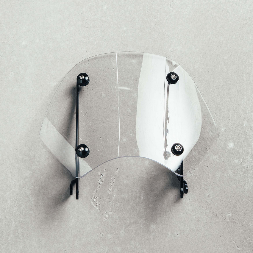 Original windshield complete, clear for Moto Guzzi V9 Bobber until 2020