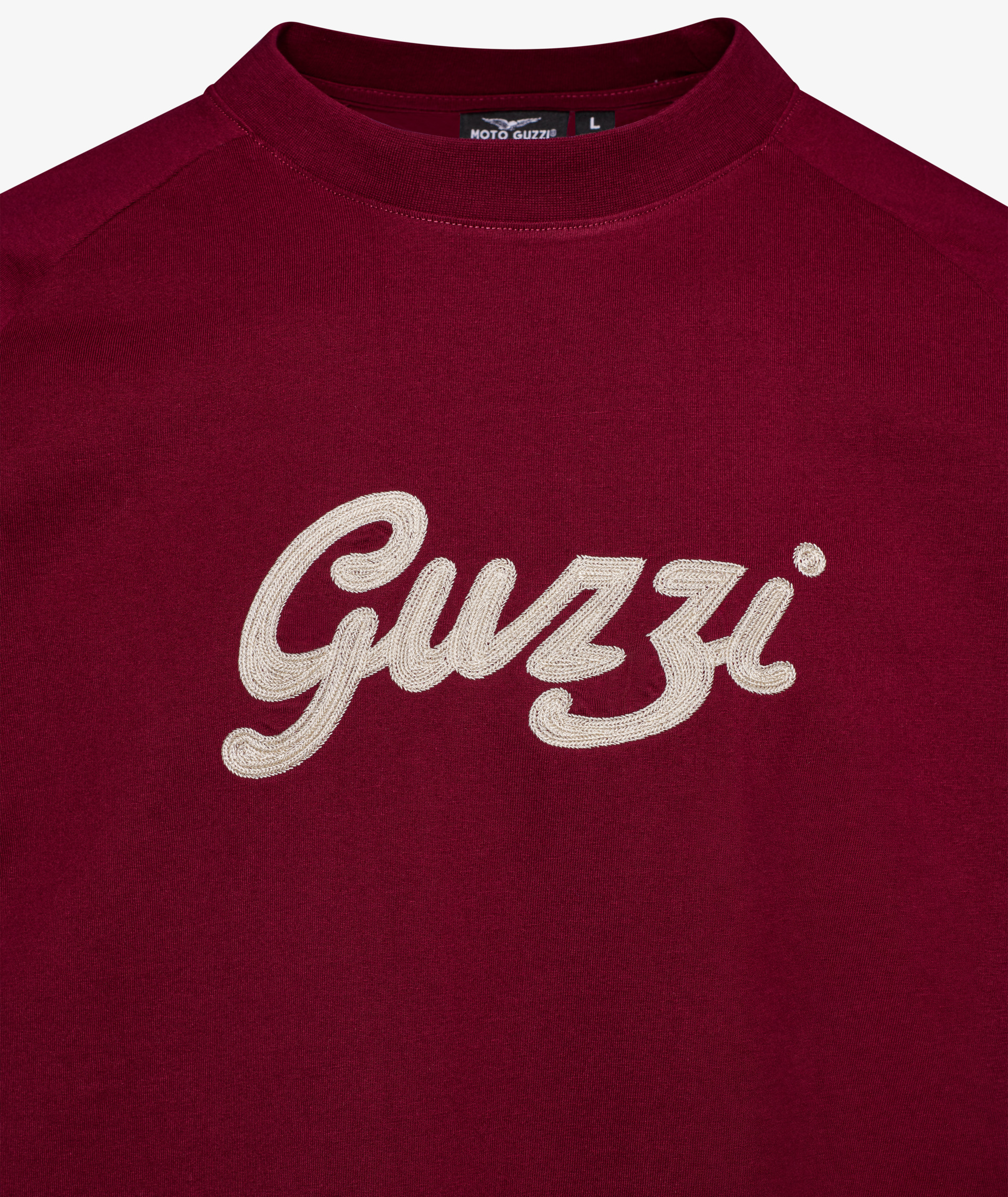 Moto Guzzi men's T-shirt "Heritage" burgundy red