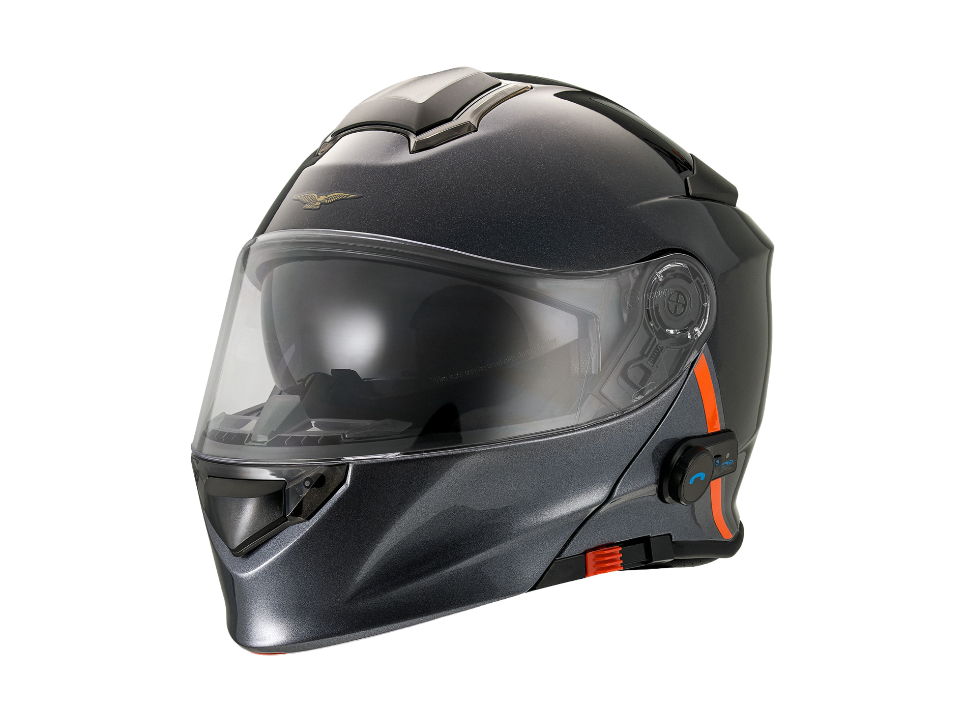 Moto Guzzi helmet "Modular BT" black with Bluetooth