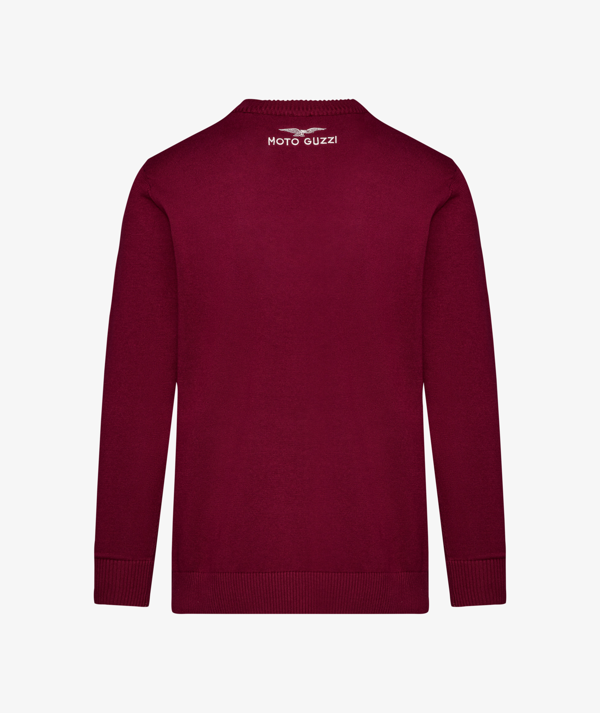 Moto Guzzi men's sweater "Heritage" burgundy red