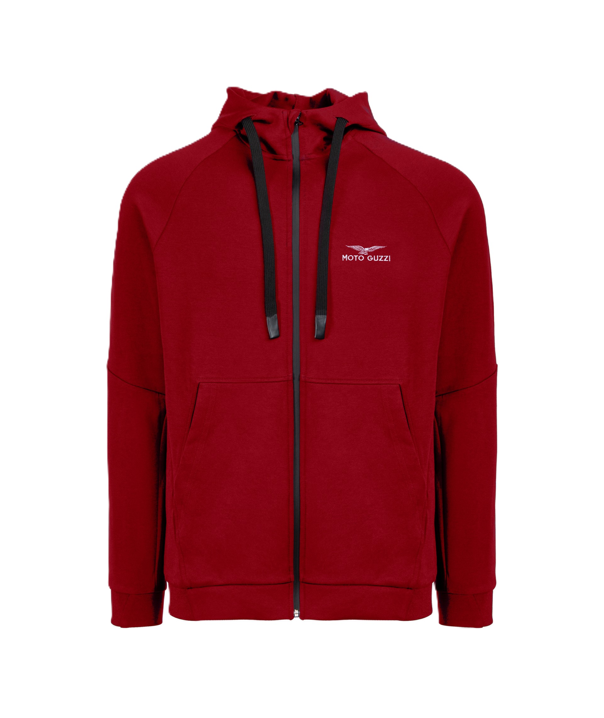 Unisex ‘Moto Guzzi Essential’ hooded jumper, red