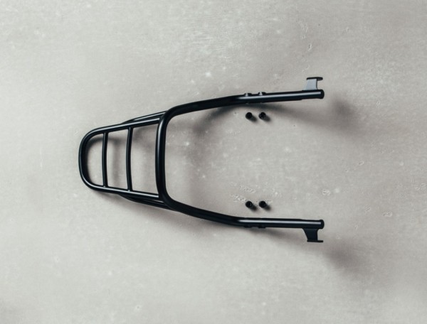 Luggage carrier, black for Moto Guzzi V9 Bobber