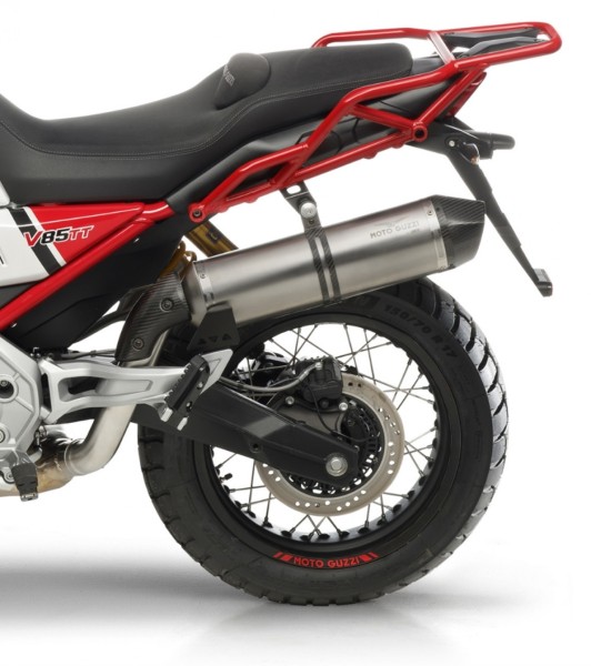 Silencer Slip-On ARROW for Moto Guzzi V85 TT - Euro 4