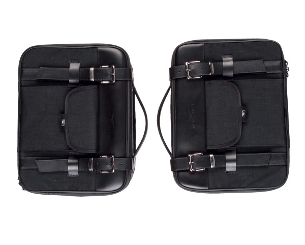 Side bag, black for Moto Guzzi V7 III / V7 850 / V9 Roamer/ V9 Bobber